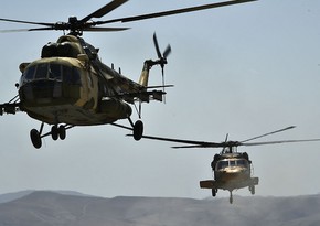 “TurAZ Qartalı - 2020” təlimlərində helikopterlərin uçuşları keçirilib