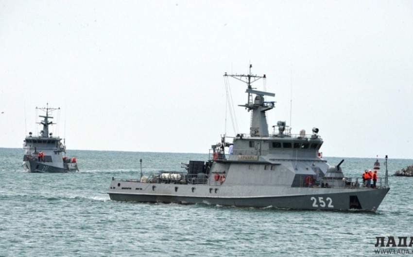 Kazakhstan Navy launched exercises in Caspian Sea