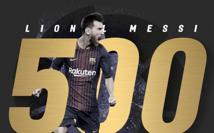 Messi İspaniya çempionatında qol+ötürmə sistemi üzrə 500-cü xalını toplayıb