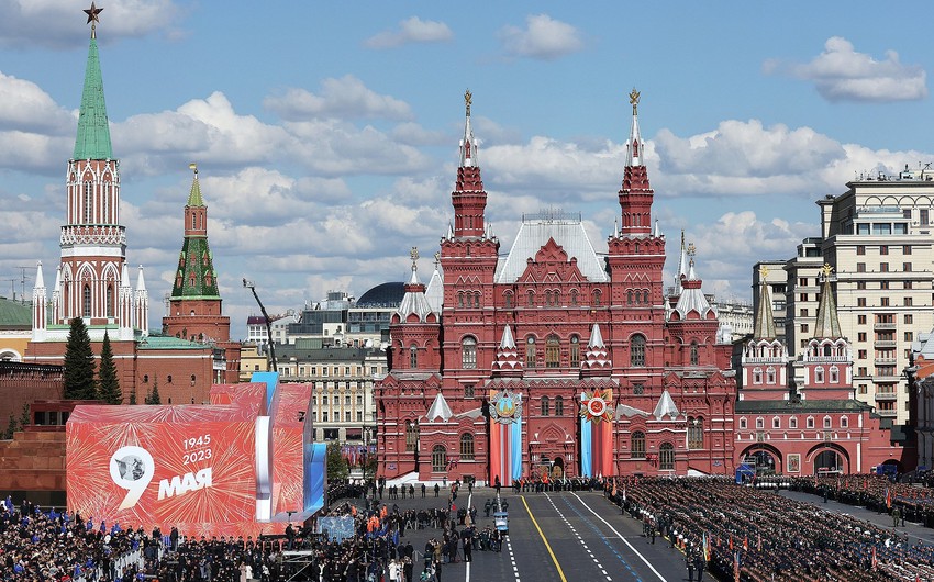 Parade of Victory starts on Red Square in Moscow