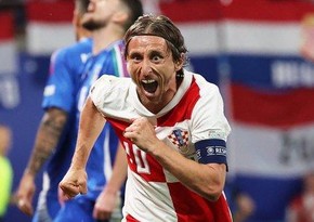 Модрич признан лучшим игроком матча Хорватия - Италия