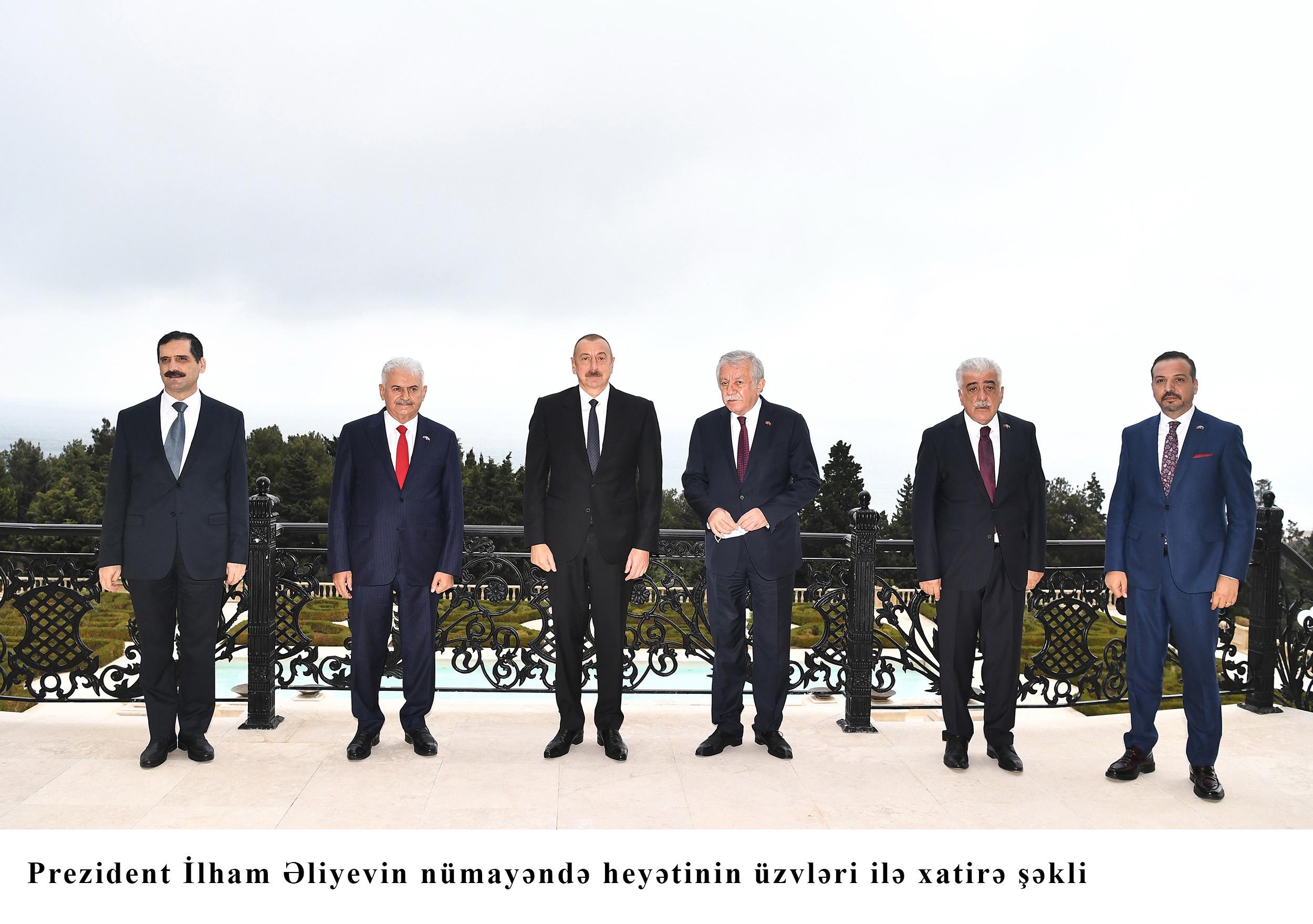 Prezident İlham Əliyev Binəli Yıldırımı qəbul edib