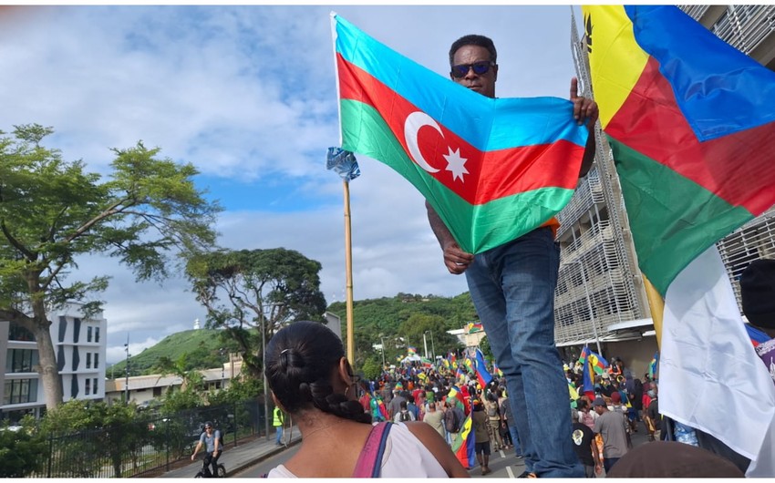 Another protest against French colonialism held in New Caledonia, Azerbaijani flag raised - VIDEO