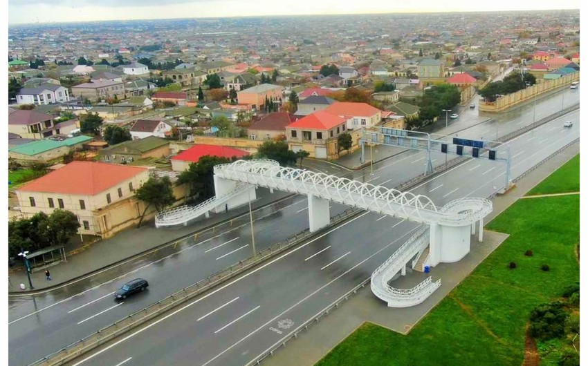 Bakıda daha bir ərazidə yeni yerüstü piyada keçidi inşa edilib