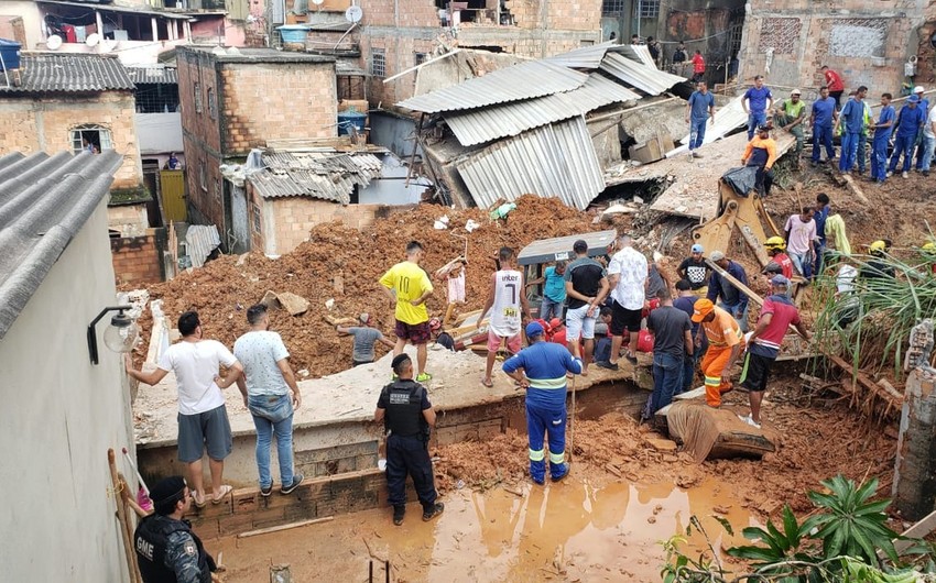 Braziliyada 30 nəfər leysan yağışların qurbanı olub