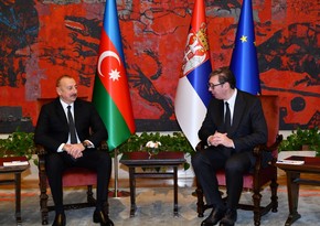 Ильхам Алиев: Я прибыл в Сербию с большой делегацией