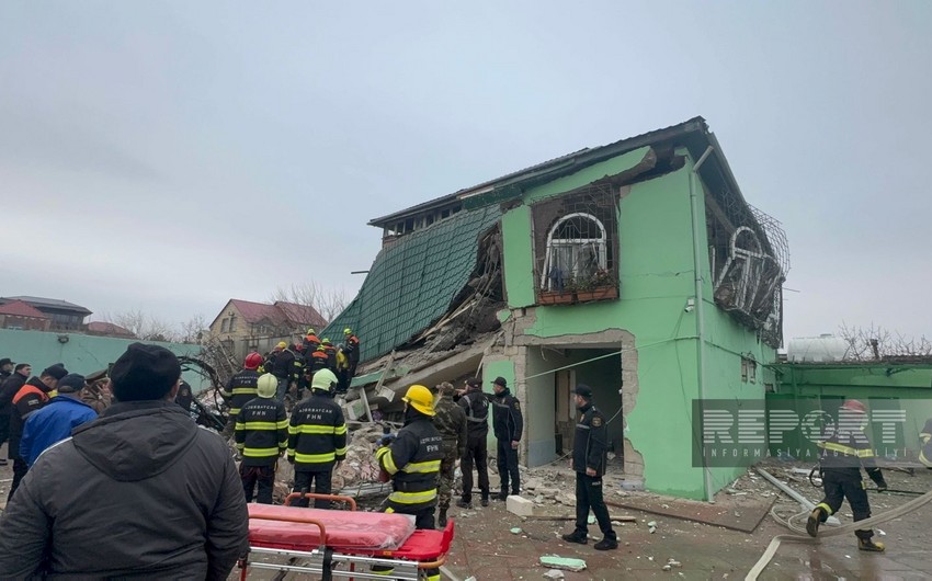 В поселке Новханы Абшеронского района произошел взрыв, есть пострадавшие