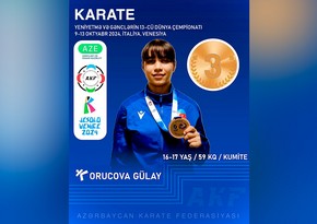 Azərbaycan karateçisi İtaliyada bürünc medal qazanıb