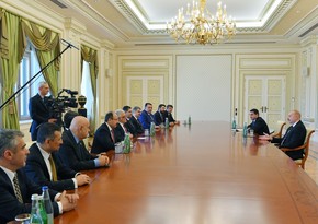 President Ilham Aliyev receives delegation consisting of members of Grand National Assembly of Türkiye