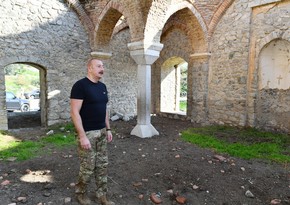 President of Azerbaijan Ilham Aliyev visits village of Malibayli in Shusha district