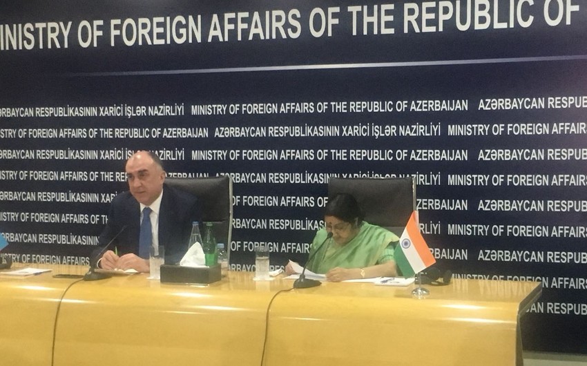 Elmar Mammadyarov meets with Indian foreign minister
