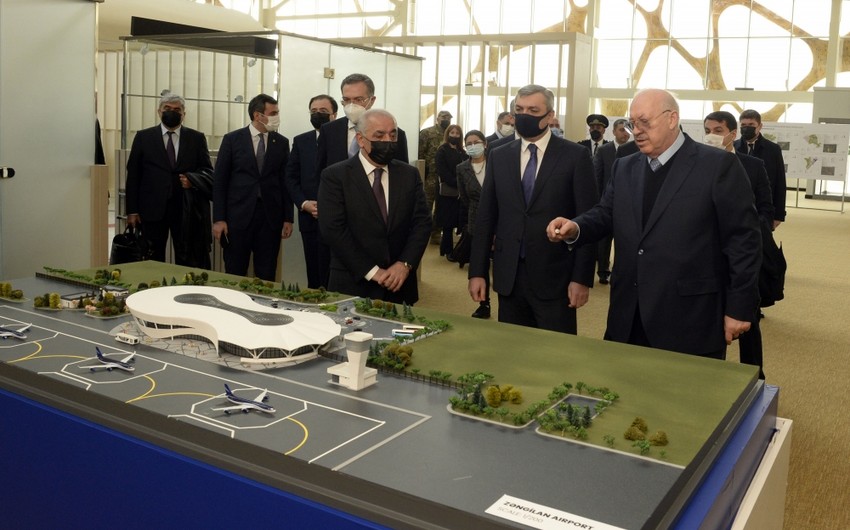 Azerbaijani PM, head of Presidential Administration review Fuzuli Airport