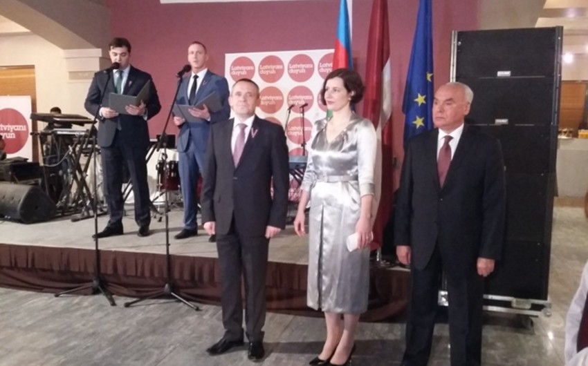 ​В Баку состоялся официальный прием по случаю 97-летия создания независимого латвийского государства