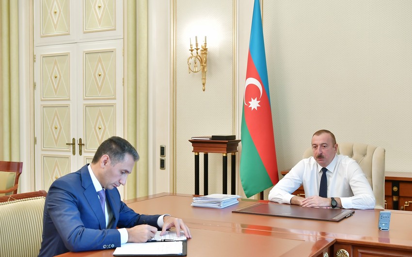 President Ilham Aliyev received chairman of Azercosmos OJSC