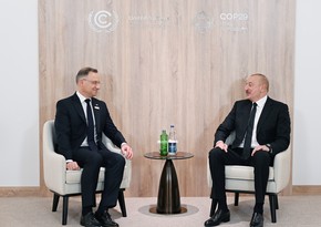 President Ilham Aliyev meets with President of Poland