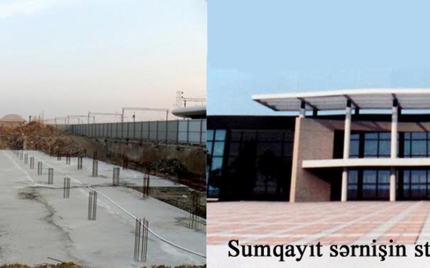 Sumqayıt sərnişin stansiyasının inzibati binasının özülü tökülüb