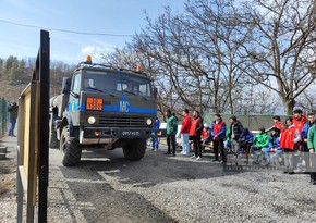 По дороге Ханкенди-Лачын беспрепятственно проехали 66 автомобилей российских миротворцев