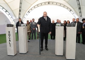 President Ilham Aliyev lays foundation stone for Khojaly genocide memorial, meets with representatives of general public (UPDATE)
