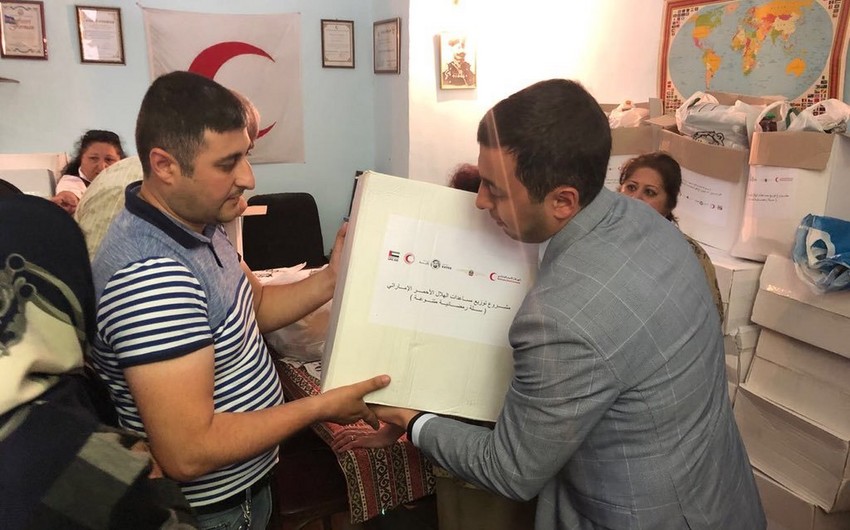 UAE Embassy and Red Cress distribute Ramadan food boxes to needy families in Azerbaijan
