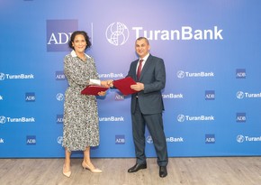 TuranBank ADB ilə ticarətin maliyyələşdirilməsi üzrə saziş imzalayıb