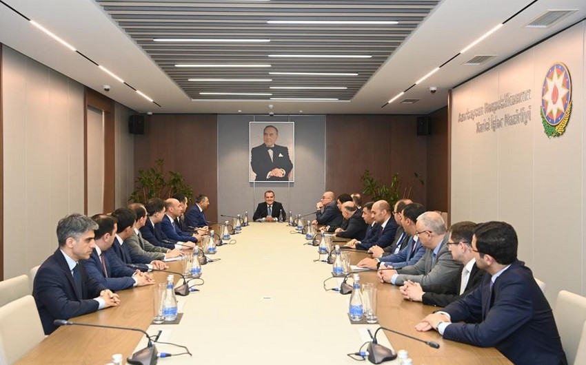 Meeting held with Khalaf Khalafov at Azerbaijani Ministry of Foreign Affairs