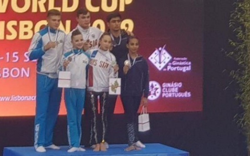 Azərbaycan gimnastları Dünya Kubokunda gümüş medal qazanıblar
