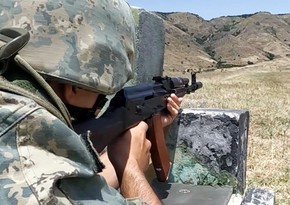 Azerbaijani cadets accomplish practical shooting exercises