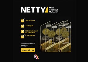 NETTY 2024 Azərbaycan Milli  İnternet Mükafatı - qeydiyyat davam edir