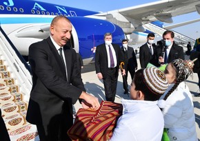 President Ilham Aliyev visits Turkmenistan