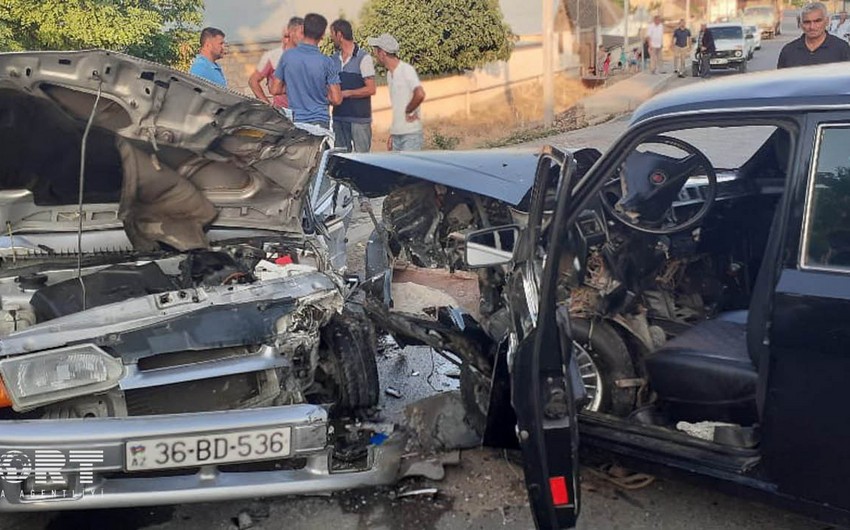 Тяжёлое ДТП в Азербайджане, пострадали 6 человек - ФОТО - ВИДЕО - ДОПОЛНЕНО