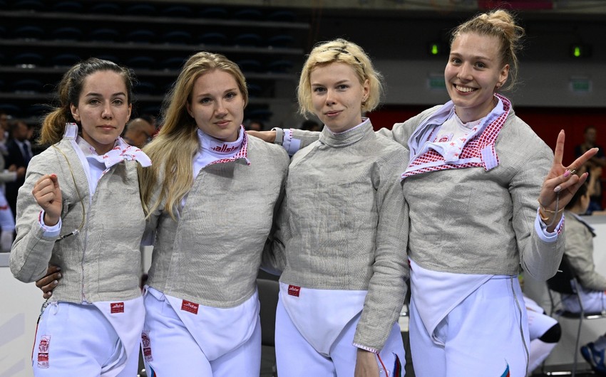 Европейские игры: Женская сборная Азербайджана по сабле заняла шестое место