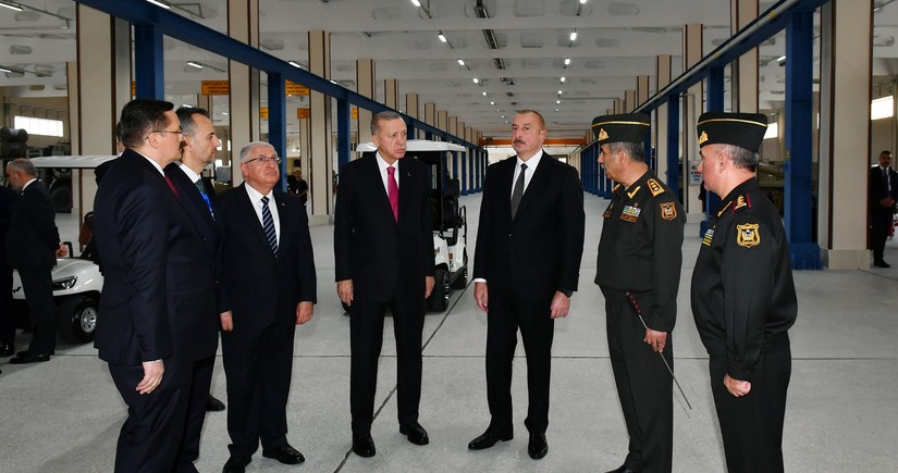 Президенты Азербайджана и Турции приняли участие в открытии Нахчыванского военного комплекса