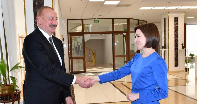 Kişineuda Azərbaycan və Moldova prezidentlərinin görüşü olub
