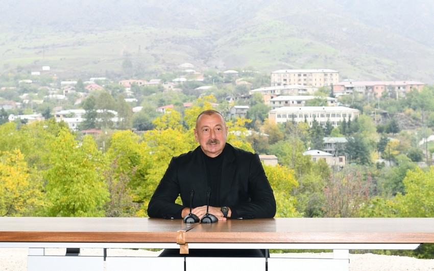 İlham Əliyev: Füzuli azad olunandan sonra Ermənistan ordusunda fərarilik halları daha geniş vüsət aldı