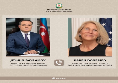 Джейхун Байрамов и Карен Донфрид обсудили мирный процесс между Азербайджаном и Арменией