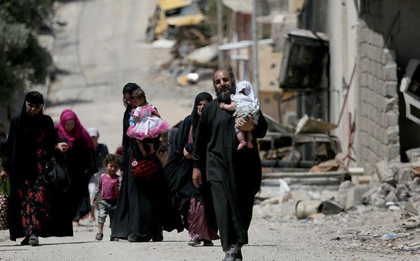 YUNİSEF: Hərbi əməliyyatlar başlayandan bu günə kimi Mosulu 700 min dinc sakin tərk edib