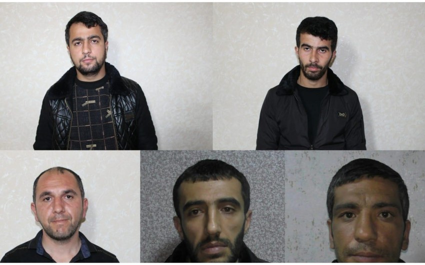 Полицейские Агдаша задержали пять человек по подозрению в совершении краж и обороте наркотиков