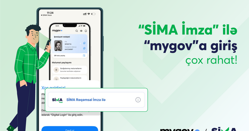 “mygov”da bütün sənədləri “SİMA İmza” ilə əldə etmək mümkündür!