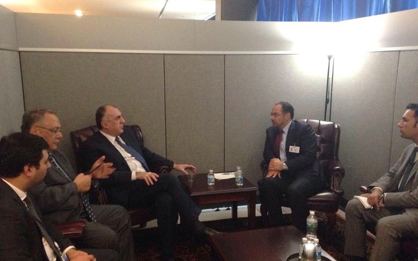 Foreign Minister Elmar Mammadyarov met with his Afghan counterpart