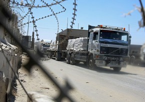 İsrail Qəzzaya humanitar yardım daşıyan məntəqəni yenidən açıb