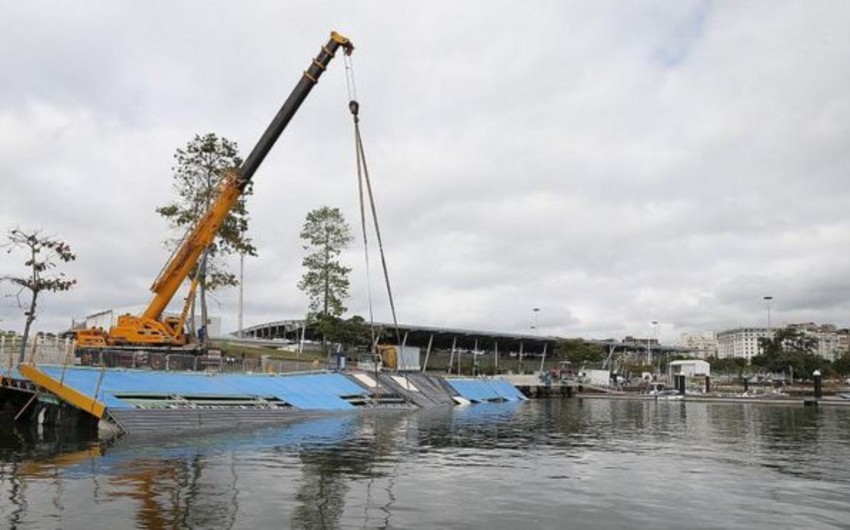 Slipway for water sports at Olympic Games collapsed