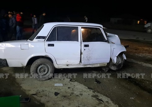 Цепная авария в Кюрдамире, есть пострадавшие