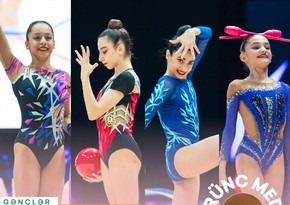 Чемпионат Европы: Азербайджанские гимнастки завоевали бронзовую медаль в командном зачете