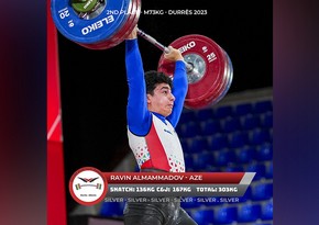 Azərbaycan ağırlıqqaldıranı dünya birinciliyində 3 medal qazanıb, 2 rekordu yeniləyib