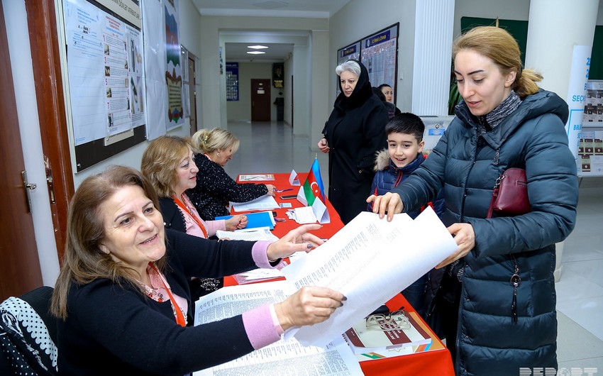 Округи в Азербайджане с наибольшей и наименьшей избирательной активностью