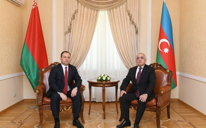 Azerbaijani, Belarusian PMs hold meeting