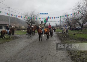 В селе Амбарчай Гахского района на Новруз провели скачки