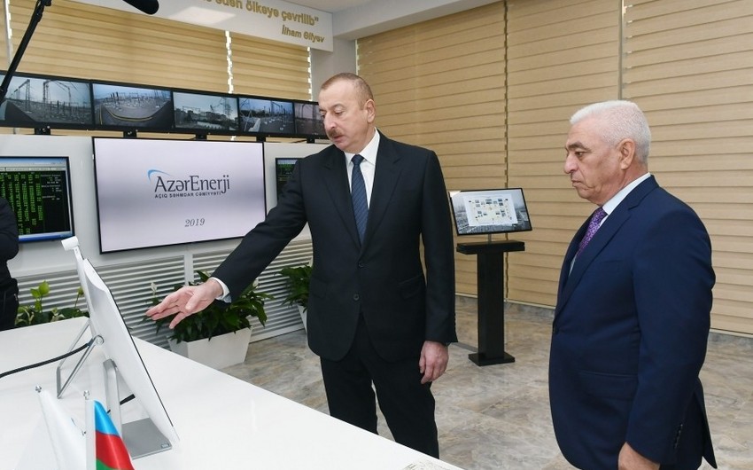 Сдана в эксплуатацию подстанция Мушфиг, президент Ильхам Алиев принял участие в мероприятии
