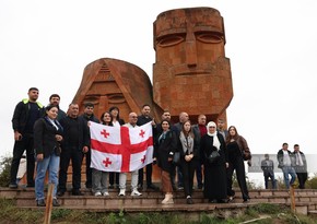 Gürcüstanlı səyyahlar Xankəndi şəhəri ilə tanış olublar