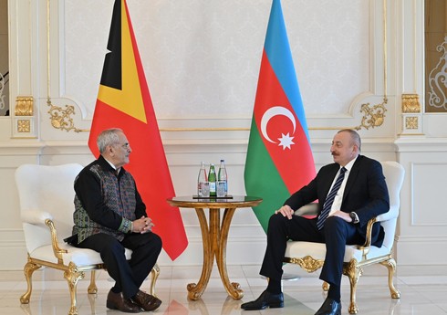 Президент Азербайджана Ильхам Алиев принял президента Тимор-Лесте